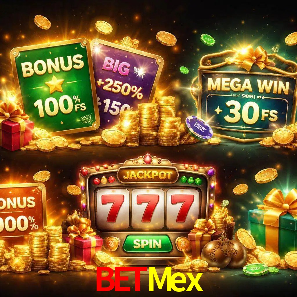 Tipos de bonos BetMex incluyendo recompensas de bienvenida y promociones continuas