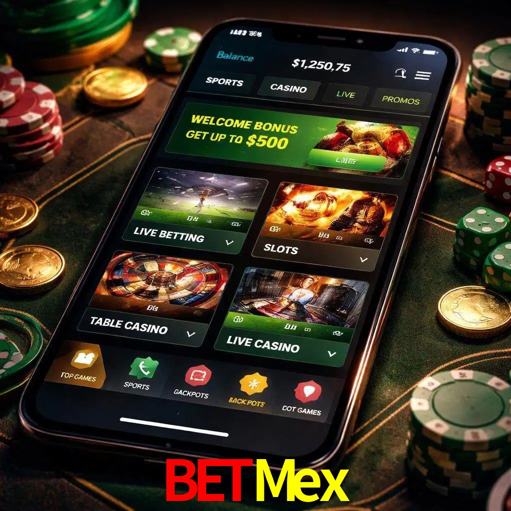 Diseño de juegos móviles BetMex para usuarios en México